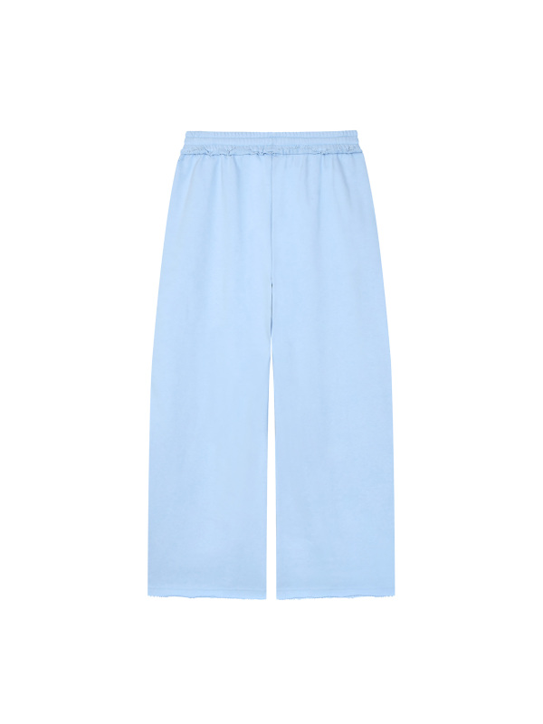 Women’s Wide Leg Raw Edge Sweatpants