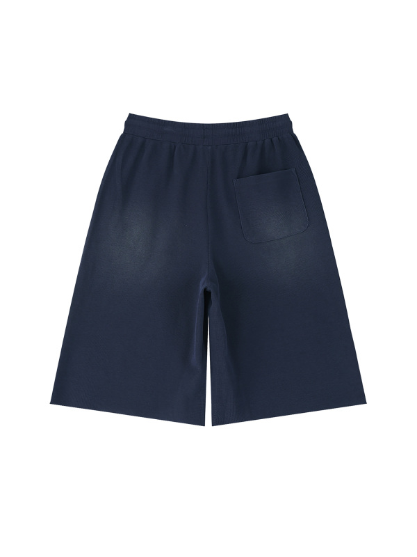 Unisex Sunfade Raw Edge Shorts