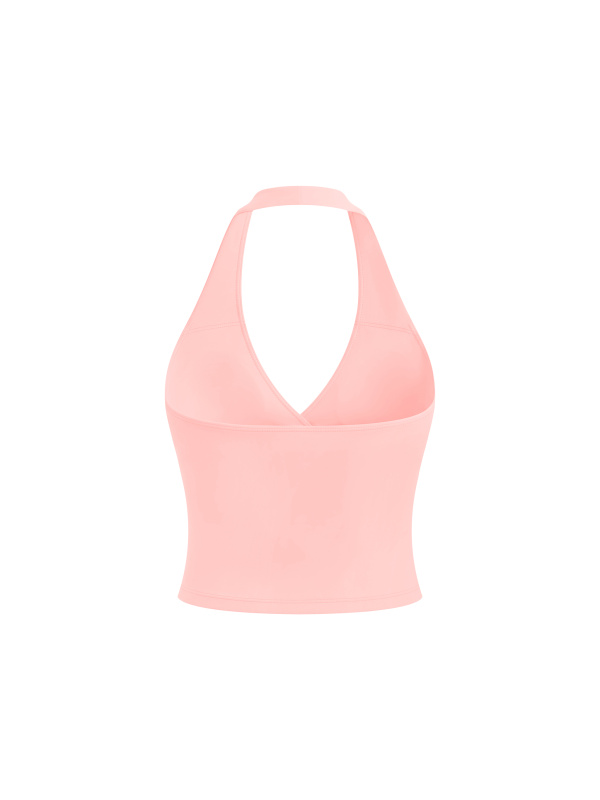 Women’s Ruched Halter Yoga Tank Top