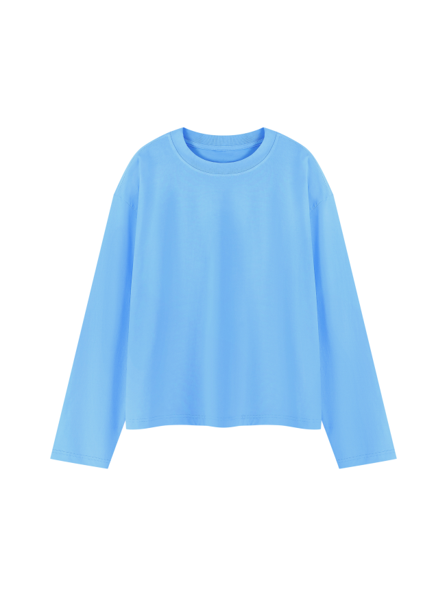 Unisex Vintage Wash Long Sleeve Boxy T-Shirt