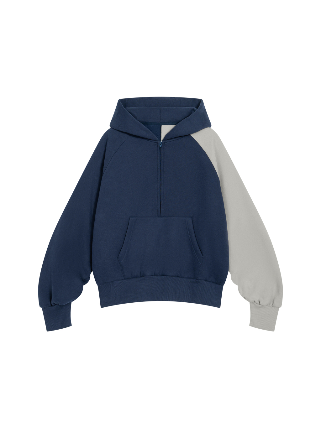 Unisex Color-Block Fleece Hoodie - Main Image