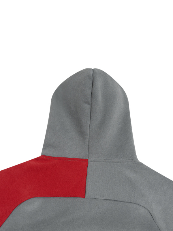 Unisex Color-Block Fleece Hoodie