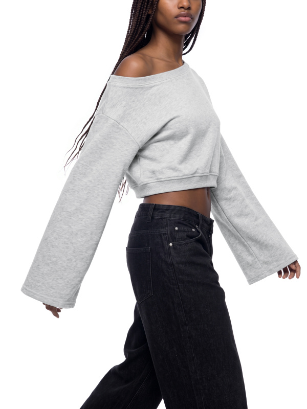Women's Off-Shoulder Sweatshirt