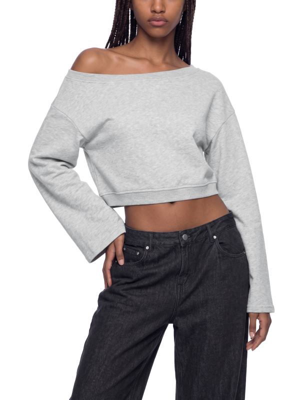 Women's Off-Shoulder Sweatshirt