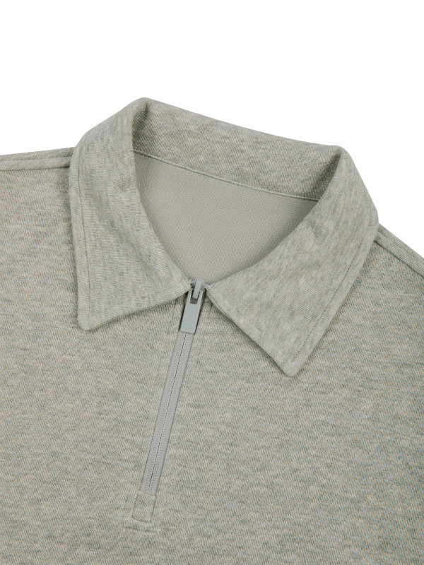 Unisex Boxy Quarter-Zip Sweatshirt