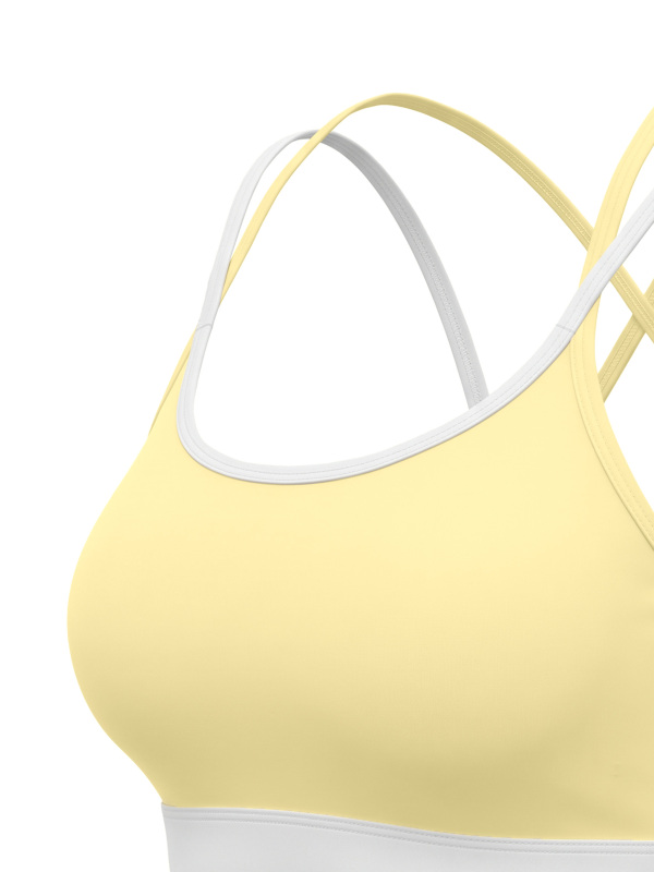 Women's Color Block Yoga Sports Bra