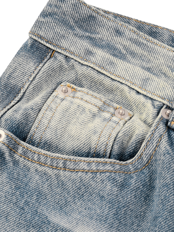 Women’s Vintage Wash Wide Leg Denim Jeans