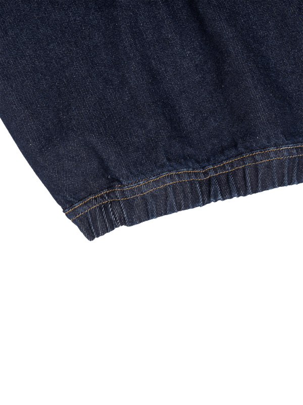 Men's Boxy Vintage Wash Hooded Denim Jacket