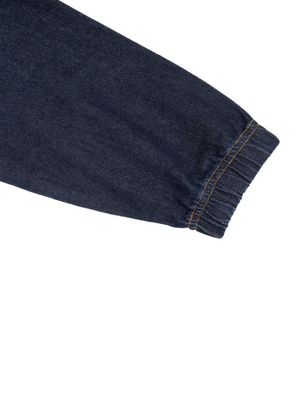 Men's Boxy Vintage Wash Hooded Denim Jacket
