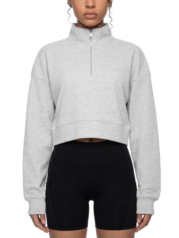 Women's Crop Quarter-Zip Sweatshirt