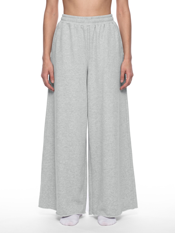 Women's Raw Edge Wide Leg Sweatpants
