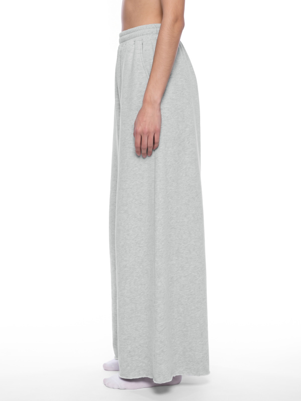 Women's Raw Edge Wide Leg Sweatpants
