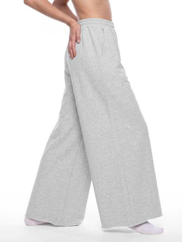 Women's Raw Edge Wide Leg Sweatpants