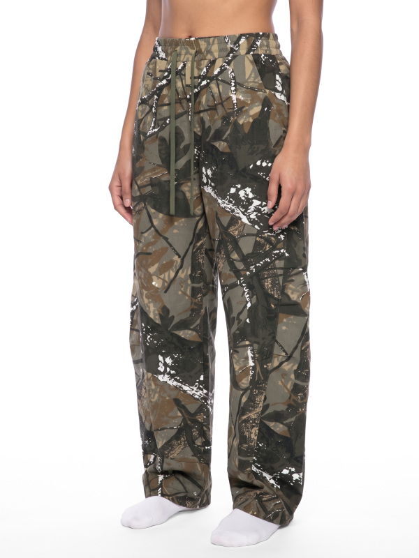 Unisex Tree Camo Barrel Leg Pants