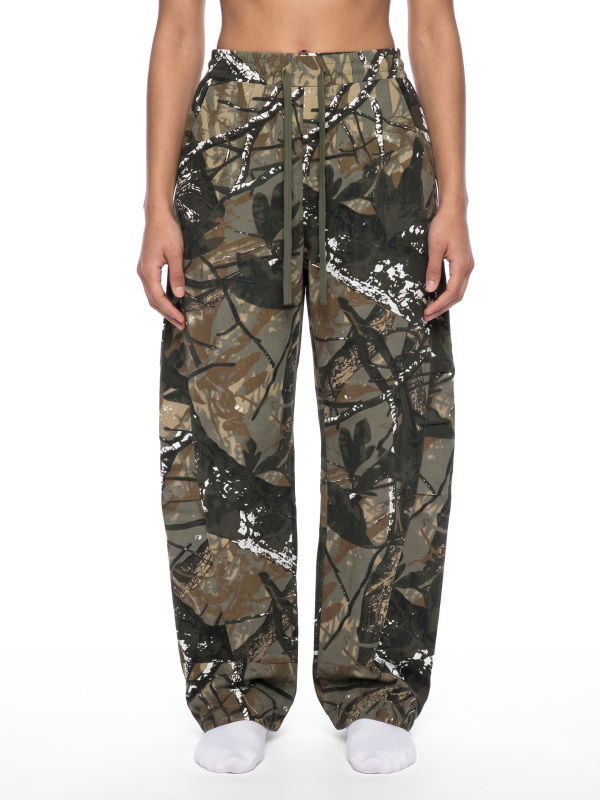 Unisex Tree Camo Barrel Leg Pants
