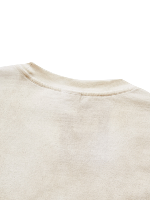 Unisex Vintage Wash Leopard Paneled Layer T-Shirt