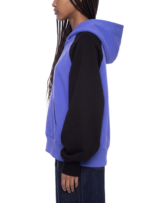 Unisex Color-Block Fleece Hoodie