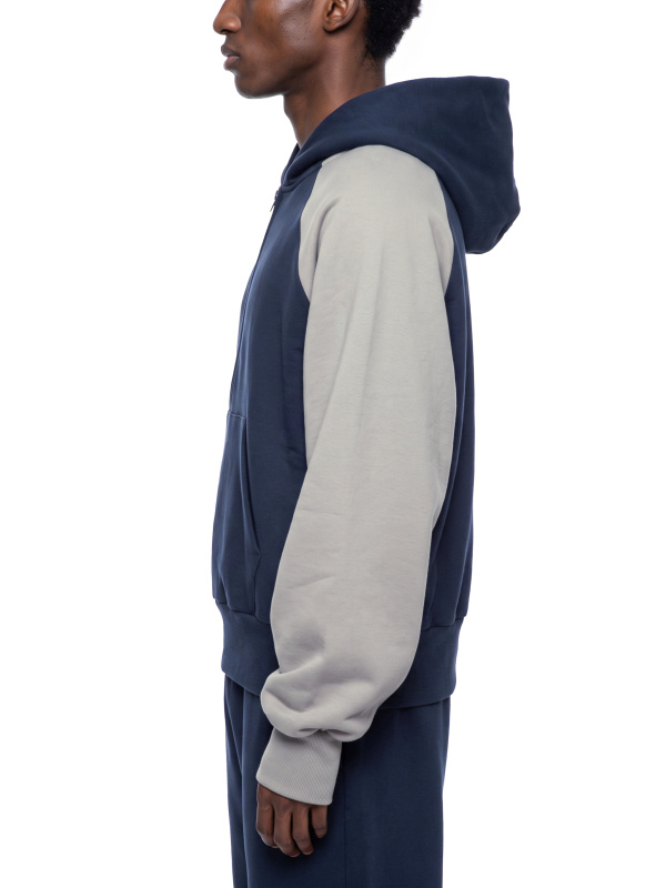 Unisex Color-Block Fleece Hoodie