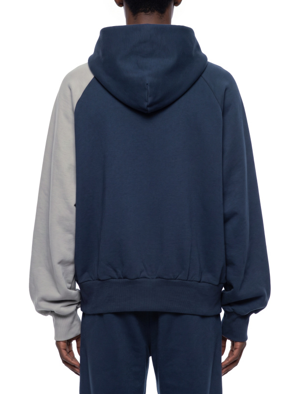 Unisex Color-Block Fleece Hoodie