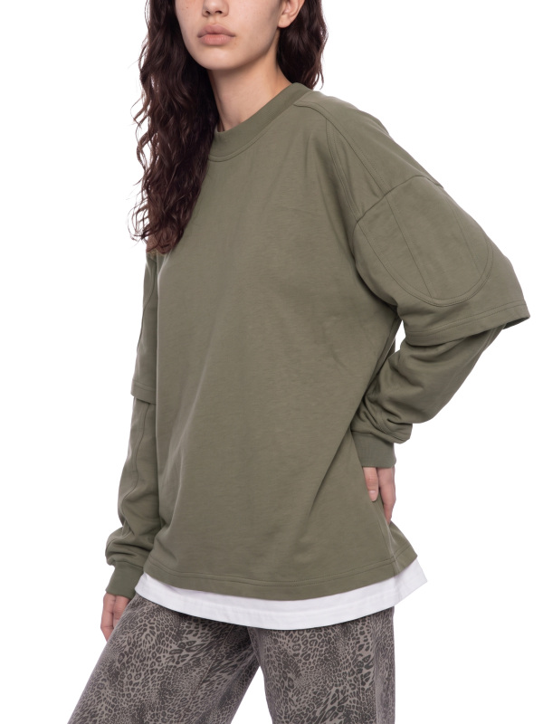 Unisex Paneled Layer Color Block T-Shirt