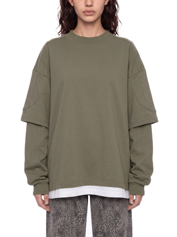 Unisex Paneled Layer Color Block T-Shirt