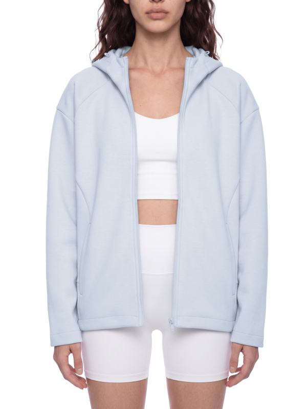 Unisex Paneled Full Zip Hoodie
