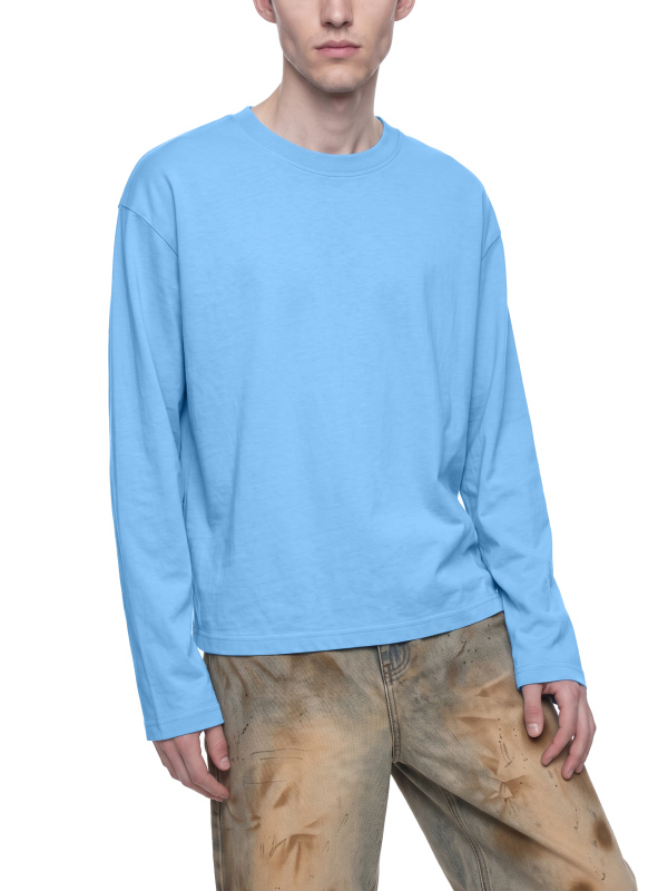 Unisex Vintage Wash Long Sleeve Boxy T-Shirt
