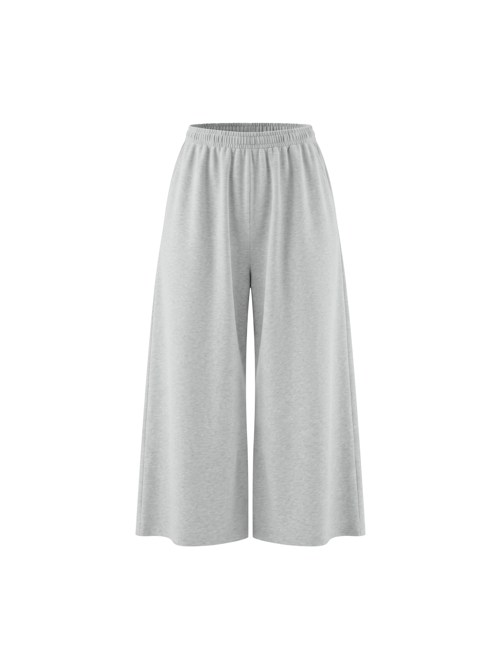 Women's Raw Edge Wide Leg Sweatpants - Main Image