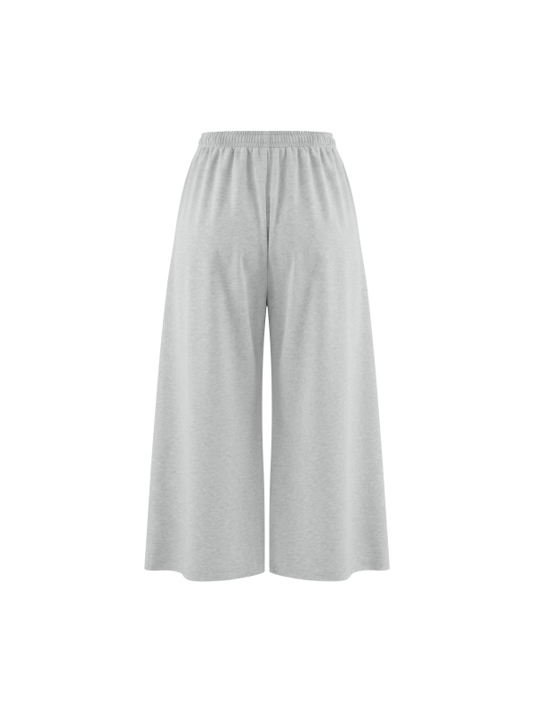 Women's Raw Edge Wide Leg Sweatpants