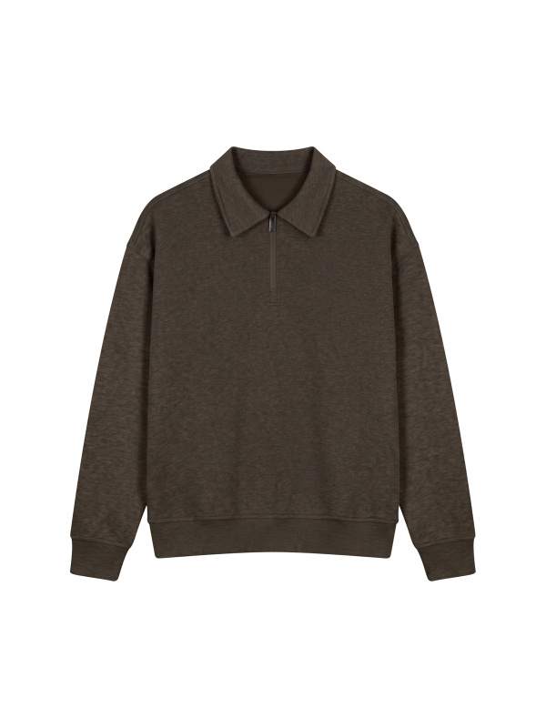 Unisex Boxy Quarter-Zip Sweatshirt