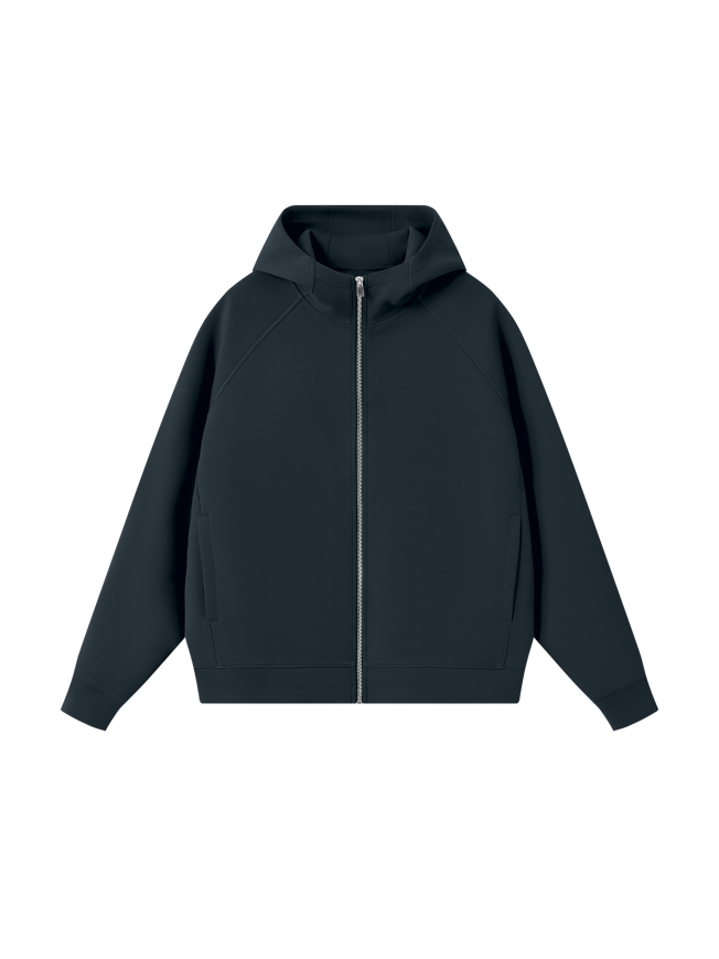Unisex Raglan Full Zip Hoodie