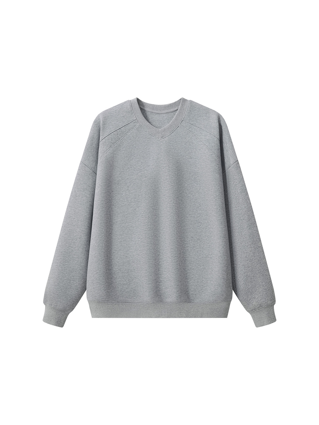 Unisex Oversized V-Neck Sweatshirt - Main Image
