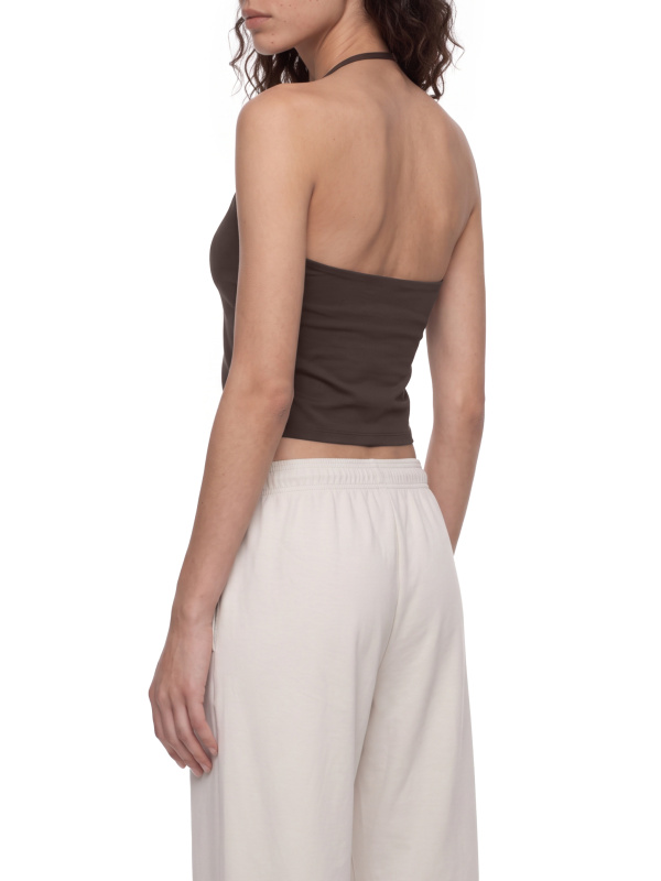Women's Ruched Halter Yoga Tank Top