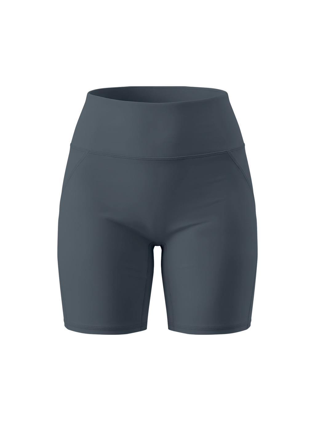 Women’s Lycra High Waisted Yoga Shorts - Main Image