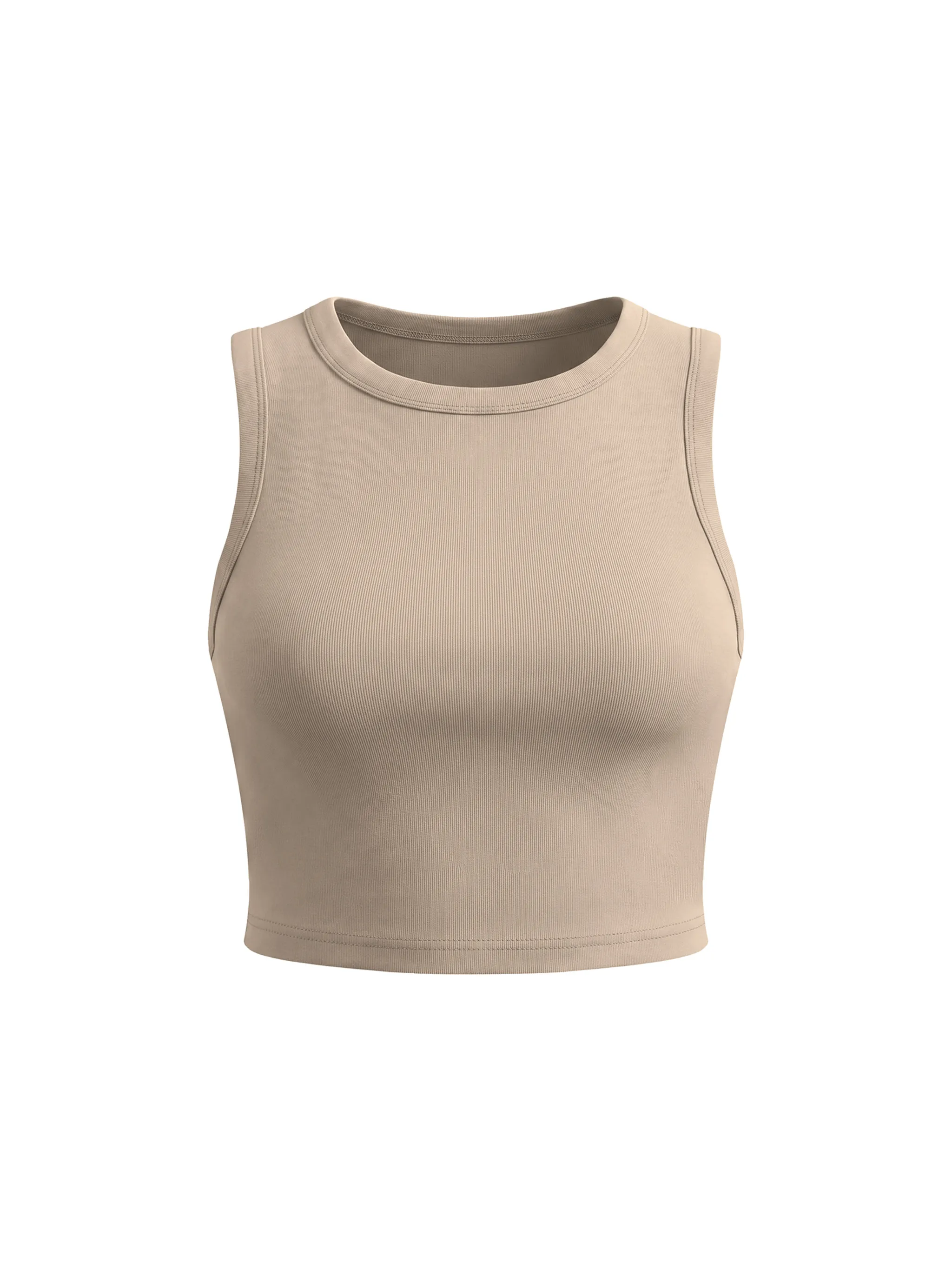 Women's Tight Crewneck Crop Tank Top