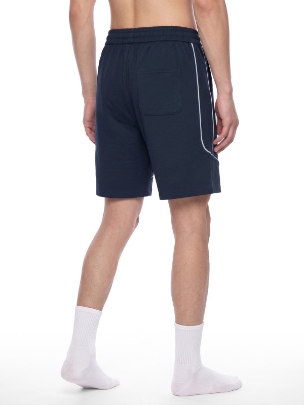 Unisex Piping Color Block Shorts