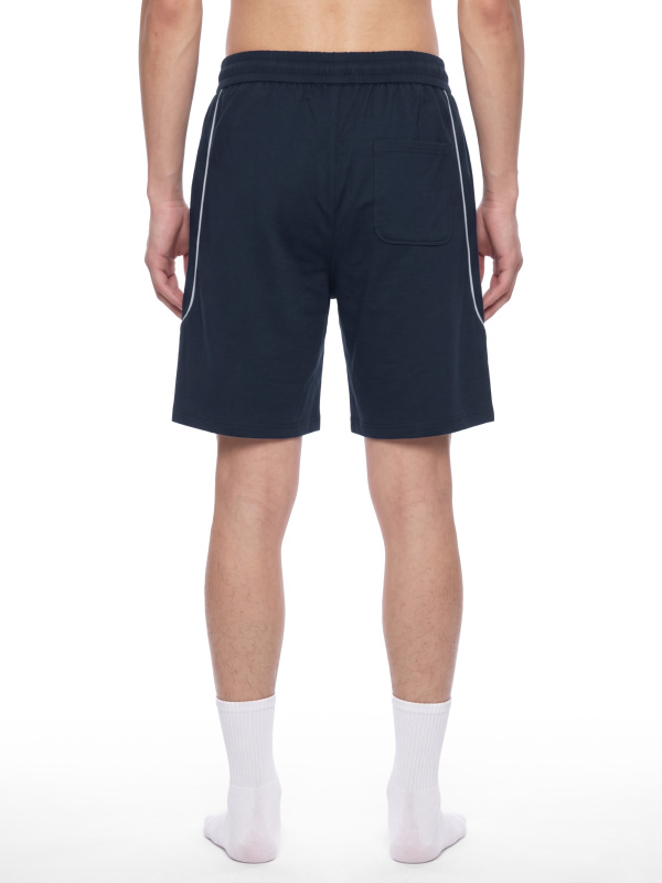 Unisex Piping Color Block Shorts