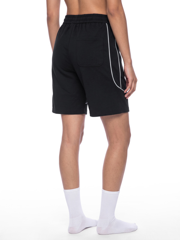 Unisex Piping Color Block Shorts