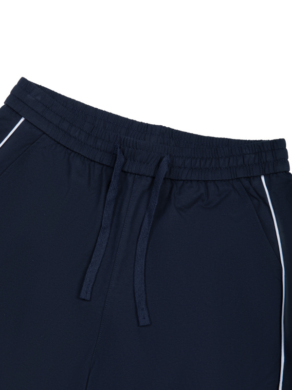 Unisex Piping Color Block Shorts