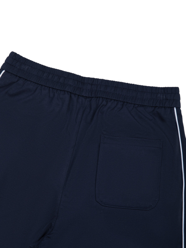 Unisex Piping Color Block Shorts