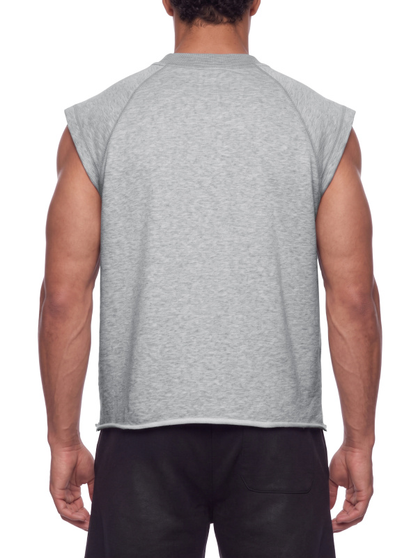 Men’s Boxy Raw Hem Tank Top