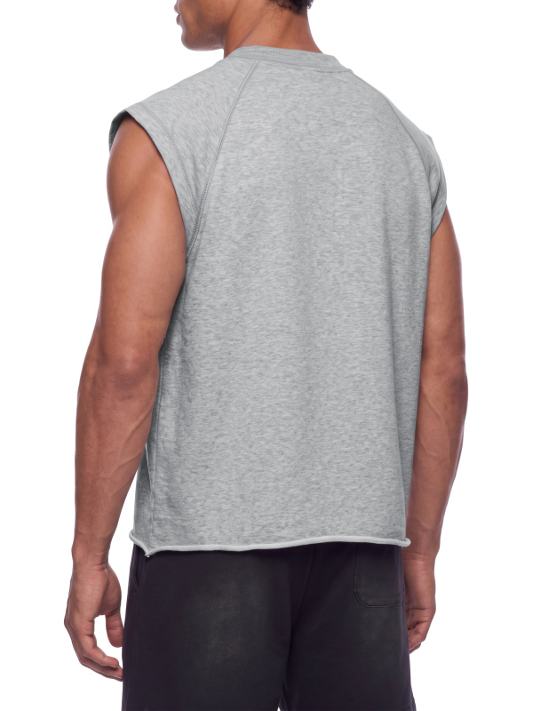 Men’s Boxy Raw Hem Tank Top