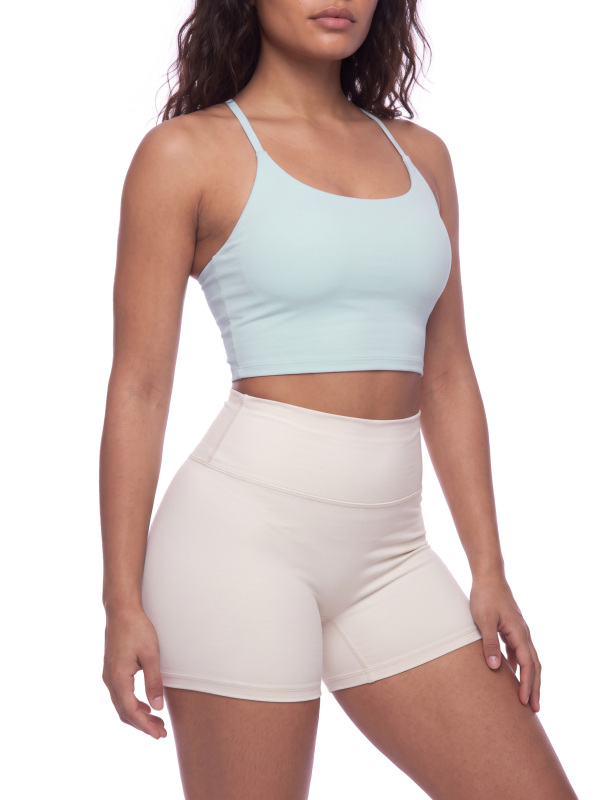 Women's Ruched Cropped Yoga Tank Top