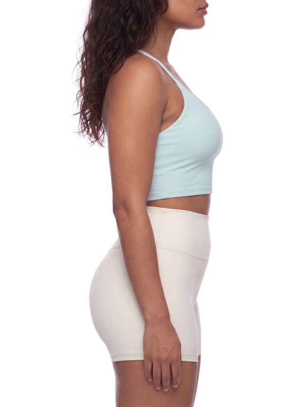 Women's Ruched Cropped Yoga Tank Top