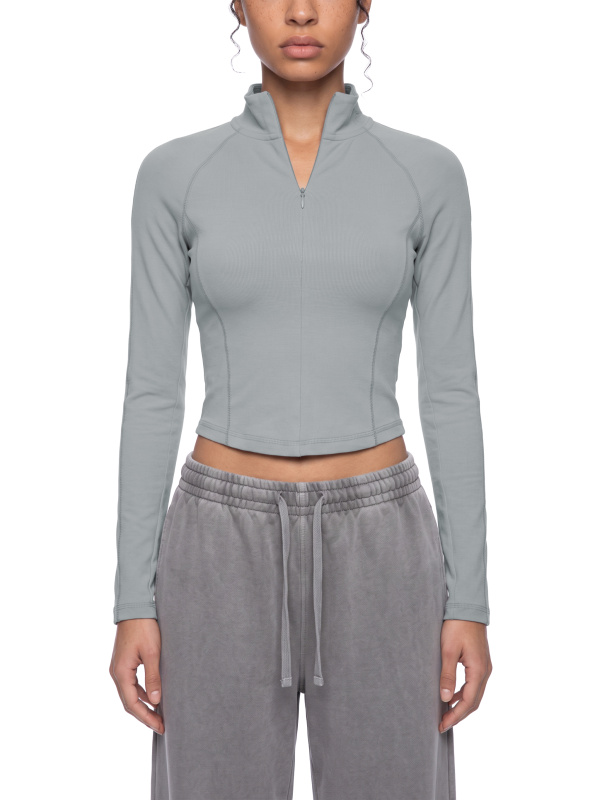 Women's Quarter-Zip Yoga T-Shirt