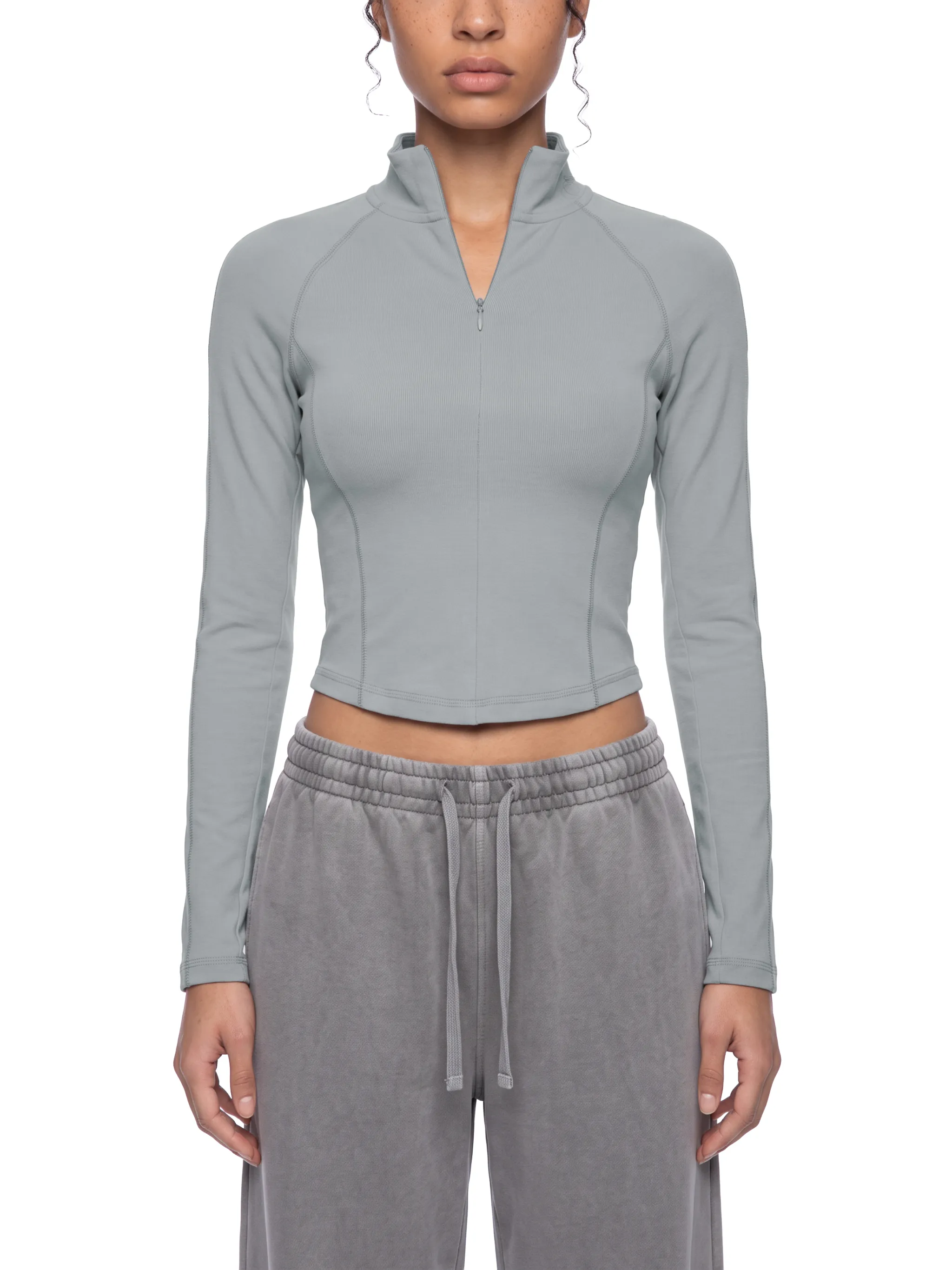 Women's Quarter-Zip Yoga T-Shirt