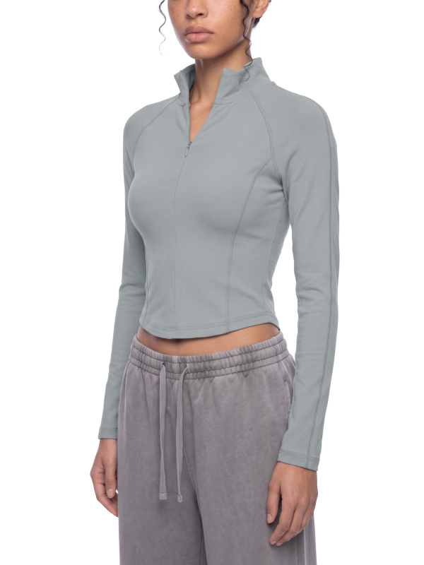 Women's Quarter-Zip Yoga T-Shirt