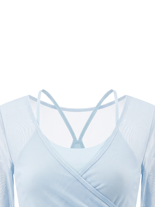 Women's 2-Piece Layered Yoga T-Shirt