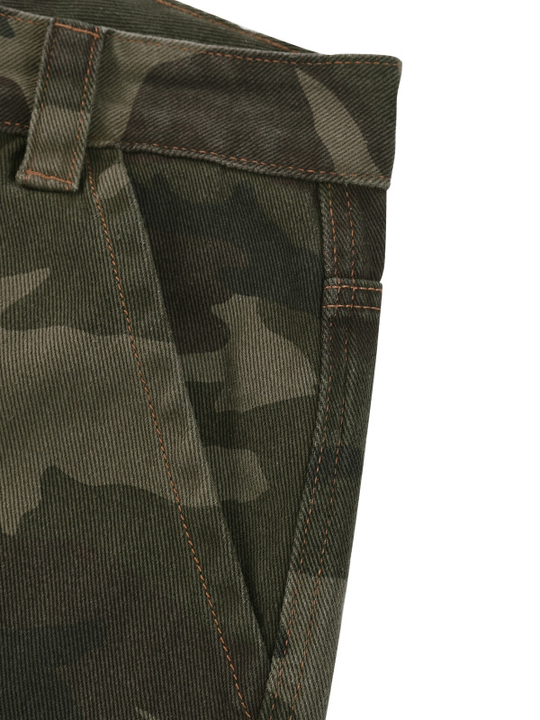 Men's Wide Leg Camo Shorts
