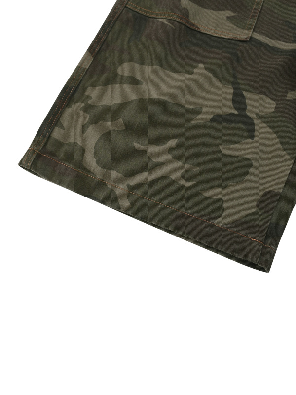 Men's Wide Leg Camo Shorts